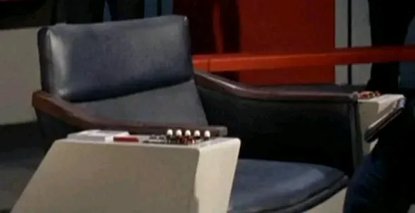 The empty captain's chair from the original series.